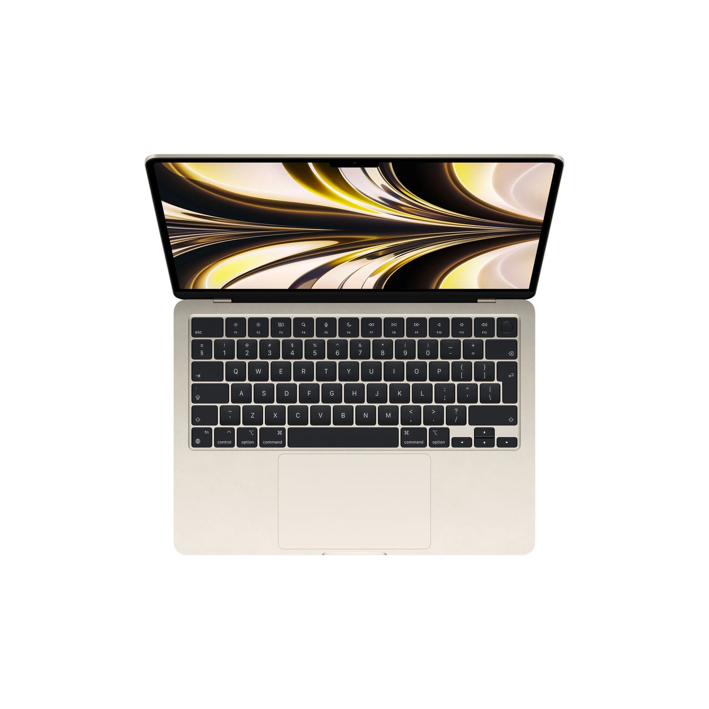 MacBook Air 13", procesor Apple M2, 8 nuclee CPU si 8 nuclee GPU, 16GB, 256GB, Starlight, INT KB - iSTYLE RO