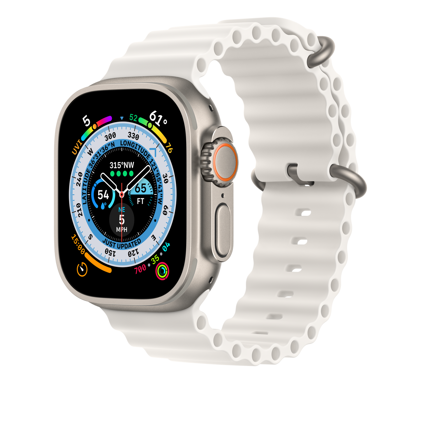 Extensie Curea Apple pentru Apple Watch 49mm Band: White Ocean Band Extension - iSTYLE RO