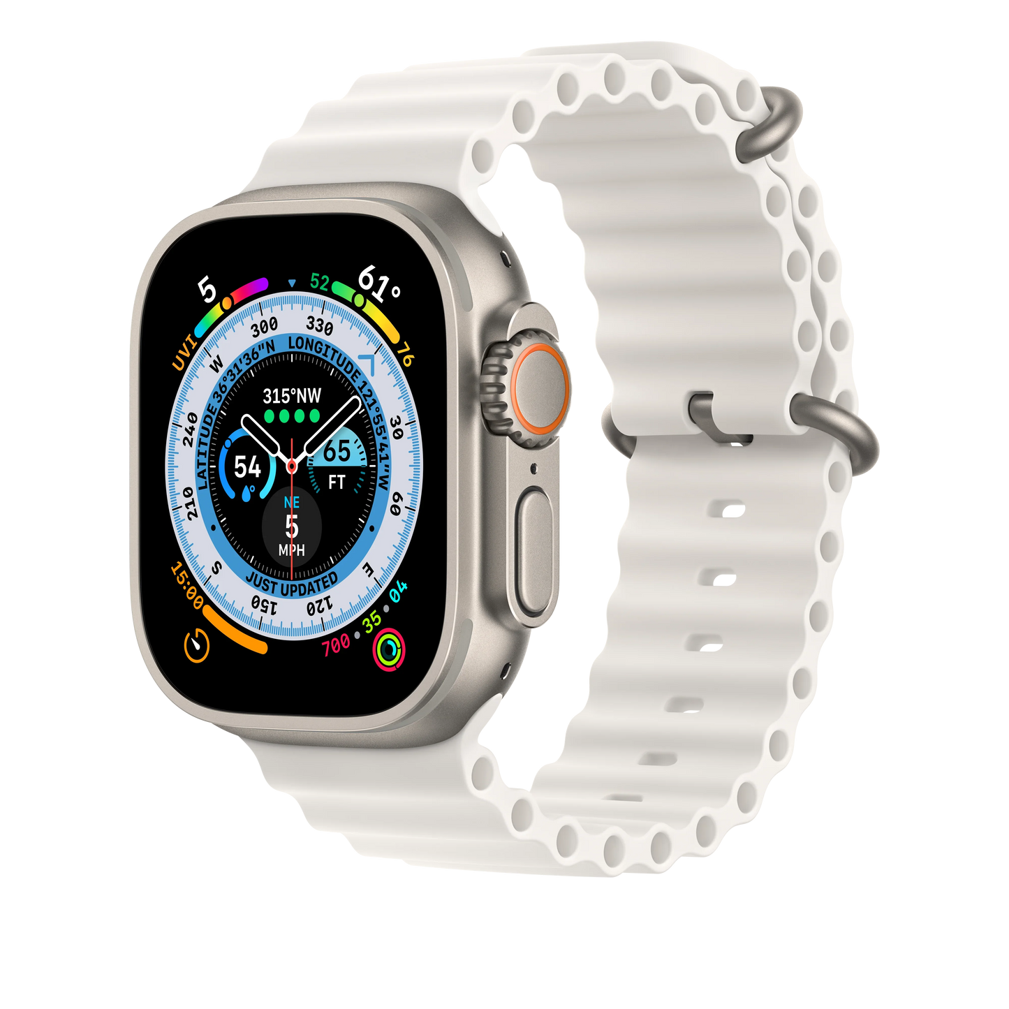Extensie Curea Apple pentru Apple Watch 49mm Band: White Ocean Band Extension - iSTYLE RO