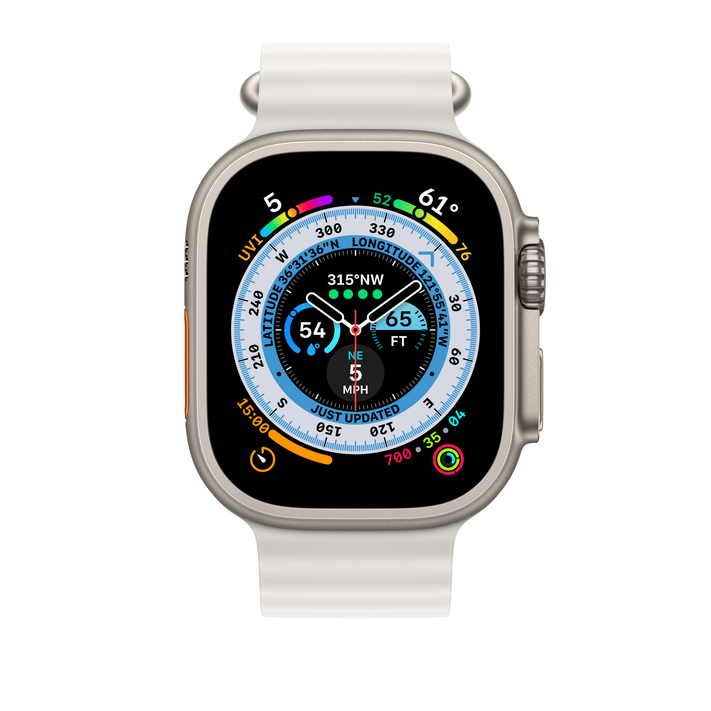 Extensie Curea Apple pentru Apple Watch 49mm Band: White Ocean Band Extension - iSTYLE RO