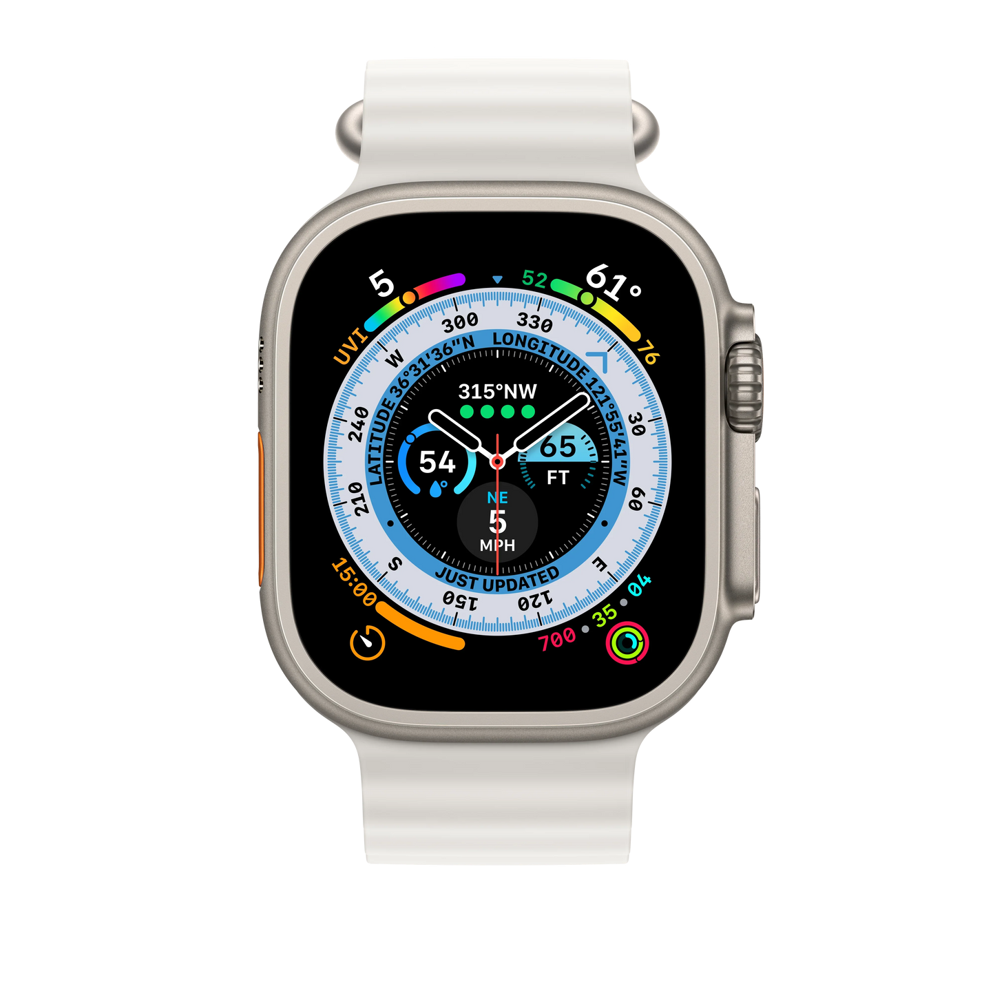 Extensie Curea Apple pentru Apple Watch 49mm Band: White Ocean Band Extension - iSTYLE RO