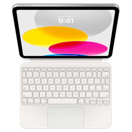 Husa cu tastatura Apple Magic Keyboard pentru iPad, Alb, layout US - iSTYLE RO