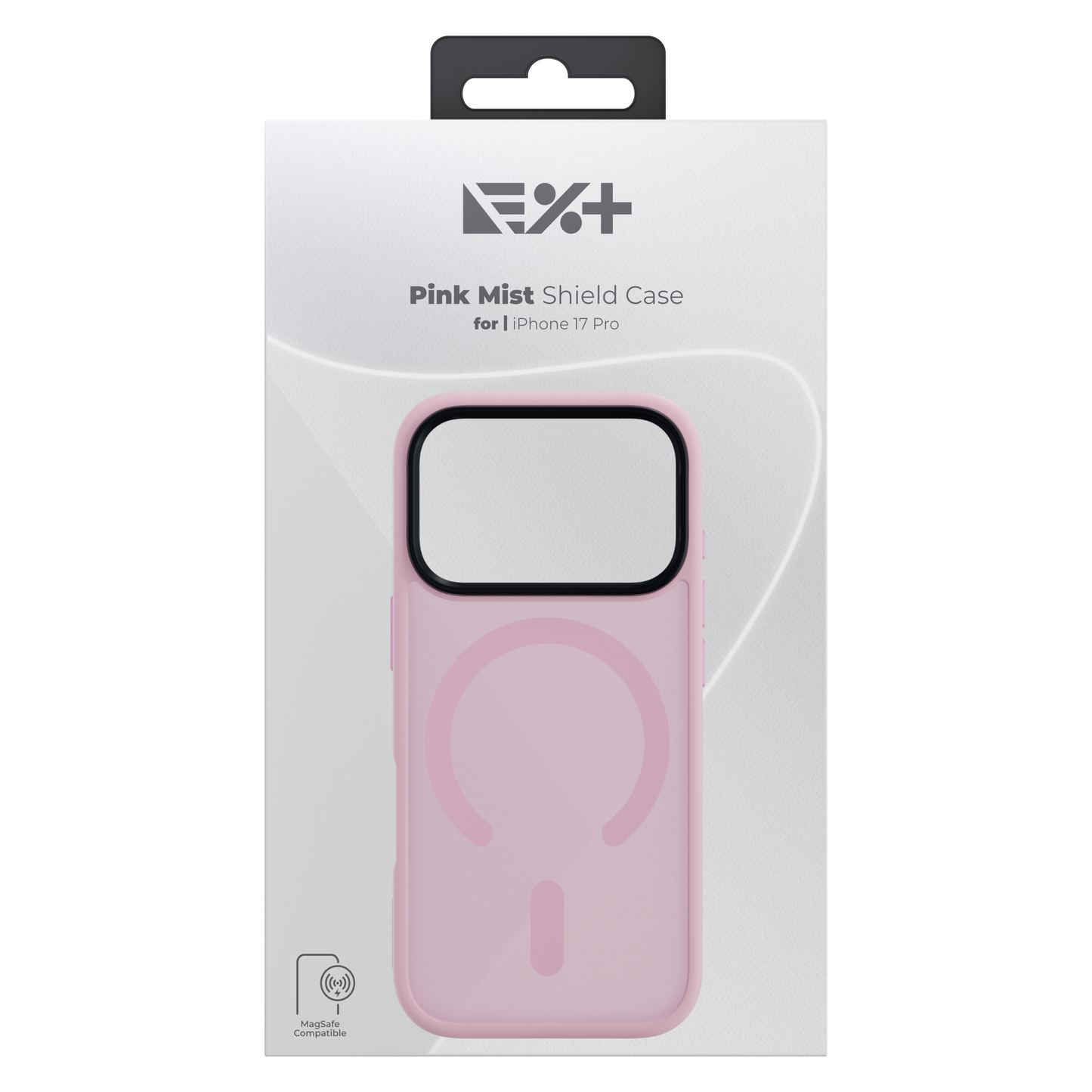 Husa de protectie NOA Mist Shield cu MagSafe pentru iPhone 17 Pro, Roz