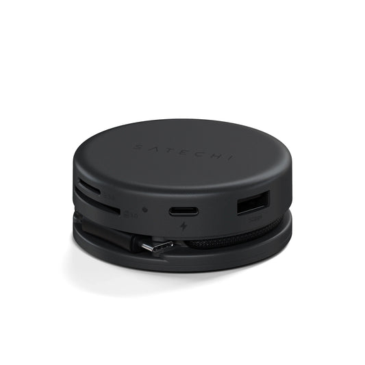 Adaptor Satechi OnTheGo 7-in-1, Negru