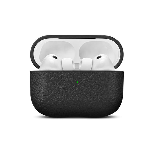 Husa de protectie Woolnut pentru AirPods Pro 3, Piele, Negru