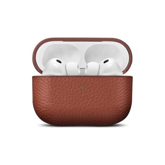 Husa de protectie Woolnut pentru AirPods Pro 3, Piele, Maro