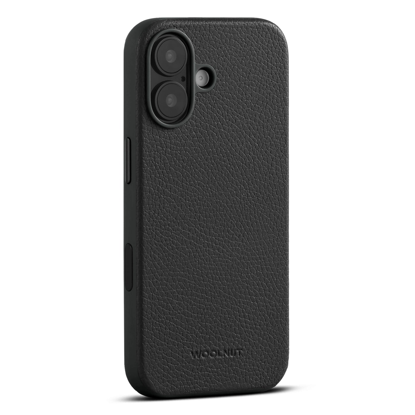 Husa de protectie Woolnut din piele pentru iPhone 17, Negru
