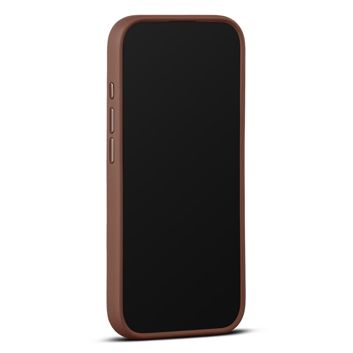 Husa de protectie Woolnut din piele pentru iPhone 17, Maro
