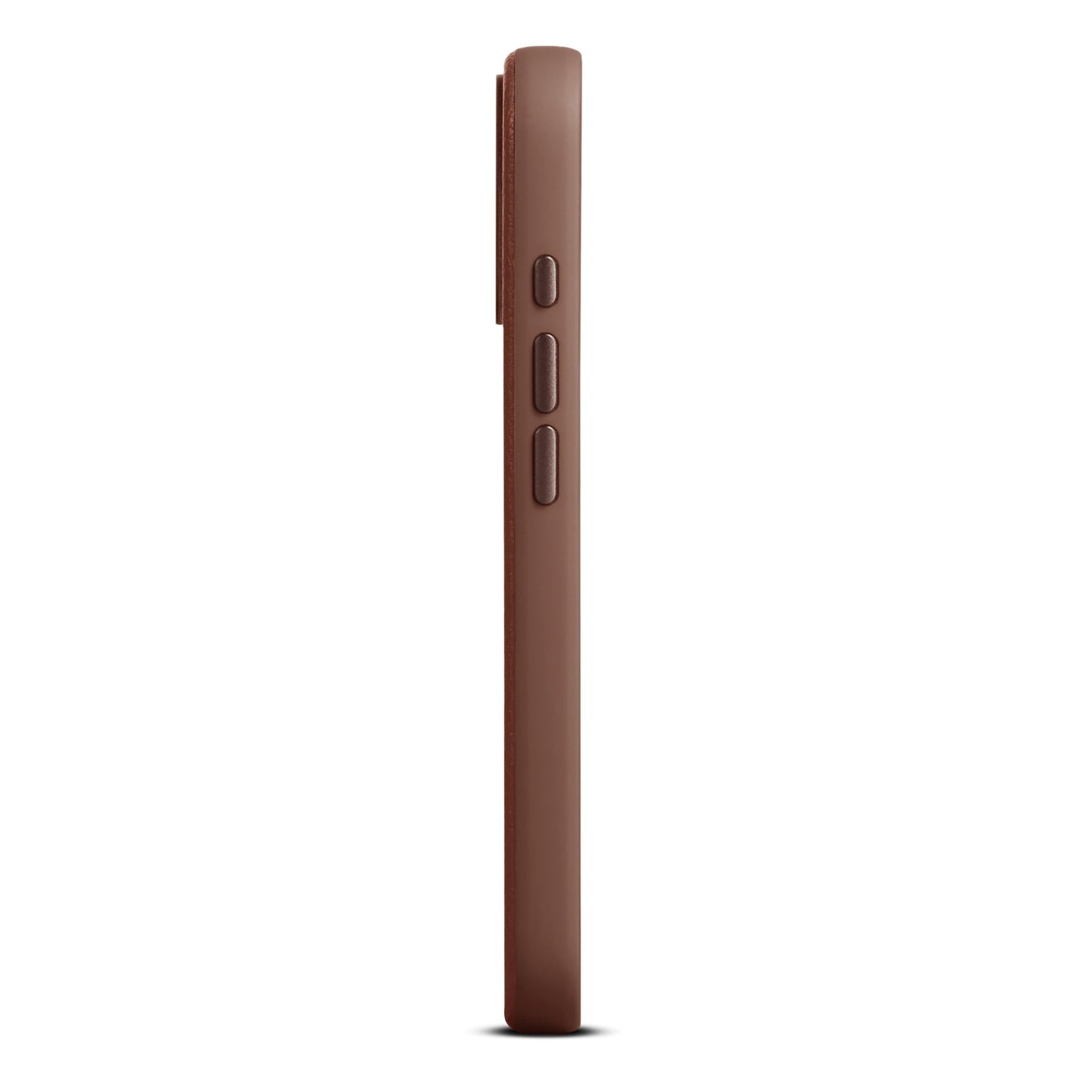 Husa de protectie Woolnut din piele pentru iPhone 17, Maro