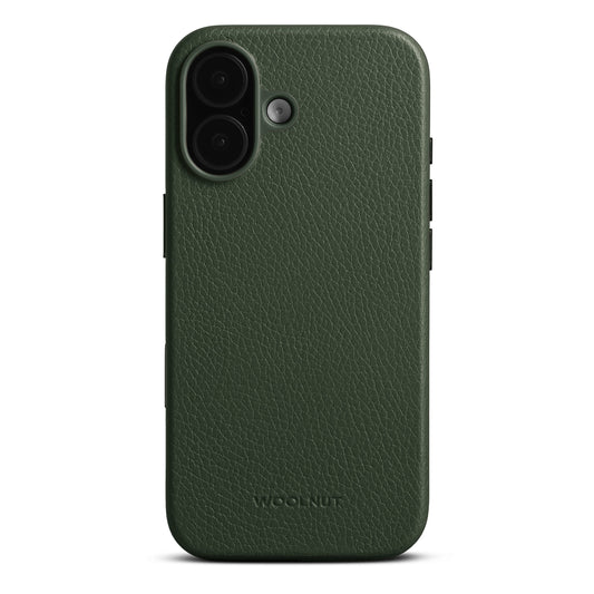 Husa de protectie Woolnut din piele pentru iPhone 17, Verde