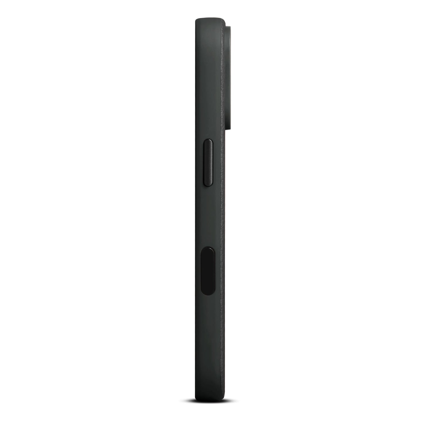 Husa de protectie Woolnut din piele pentru iPhone 17 Pro, Negru