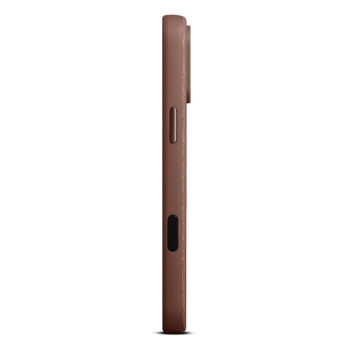 Husa de protectie Woolnut din piele pentru iPhone 17 Pro Max, Maro