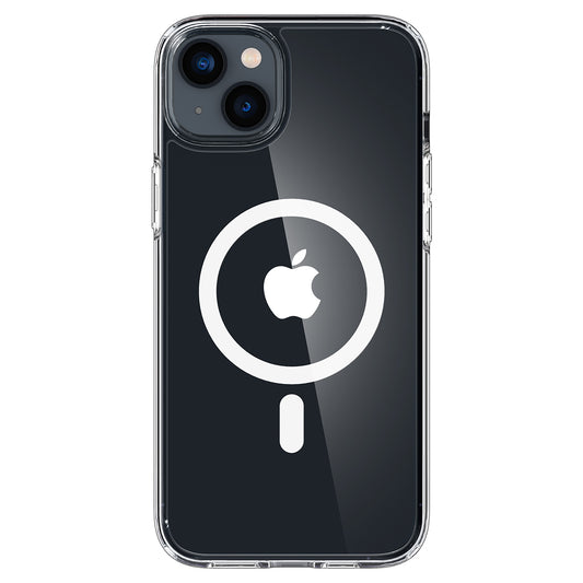 Resigilat: Husa de protectie Spigen Crystal Hybrid pentru iPhone 14 Plus, Alb Transparent - iSTYLE RO