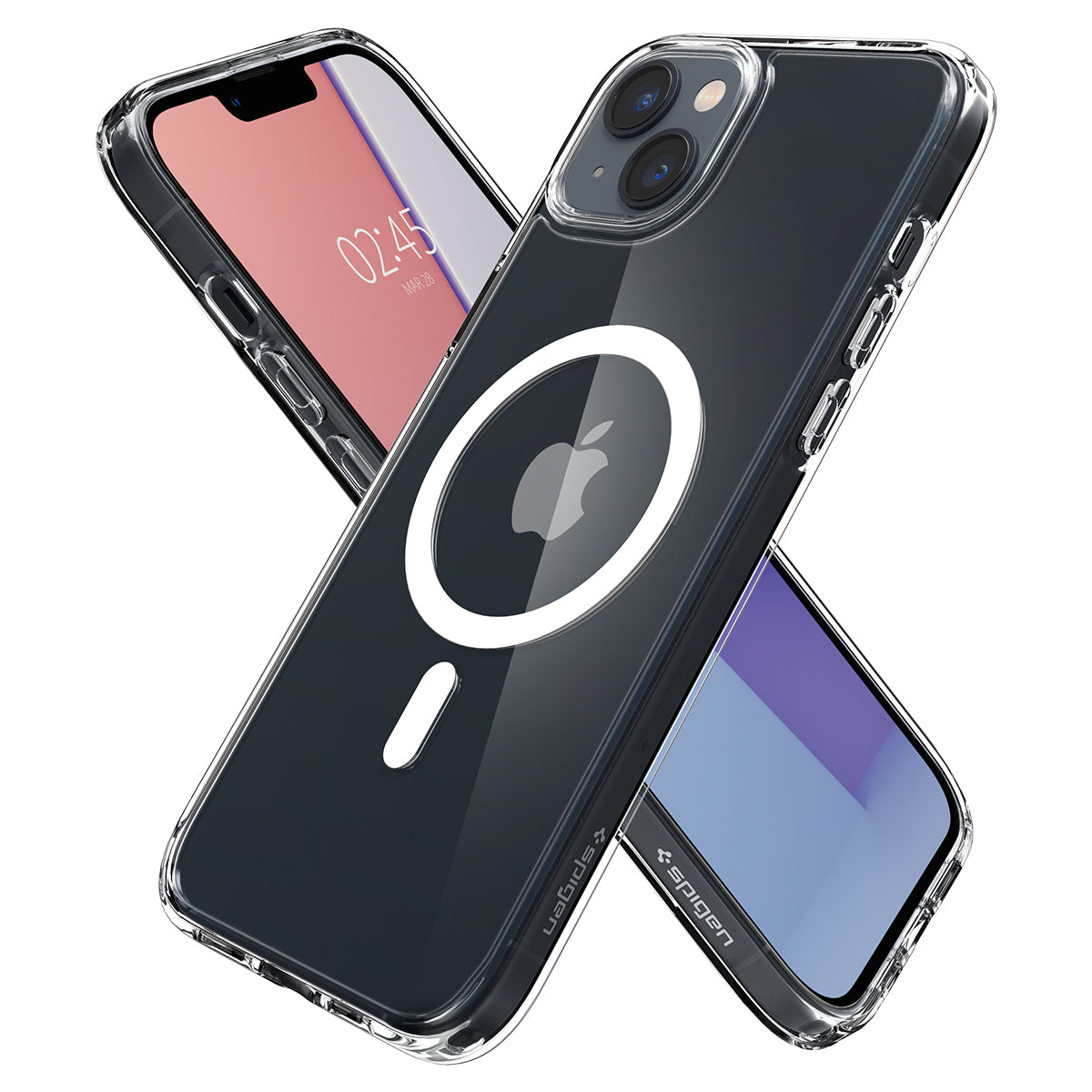 Resigilat: Husa de protectie Spigen Crystal Hybrid pentru iPhone 14 Plus, Alb Transparent - iSTYLE RO