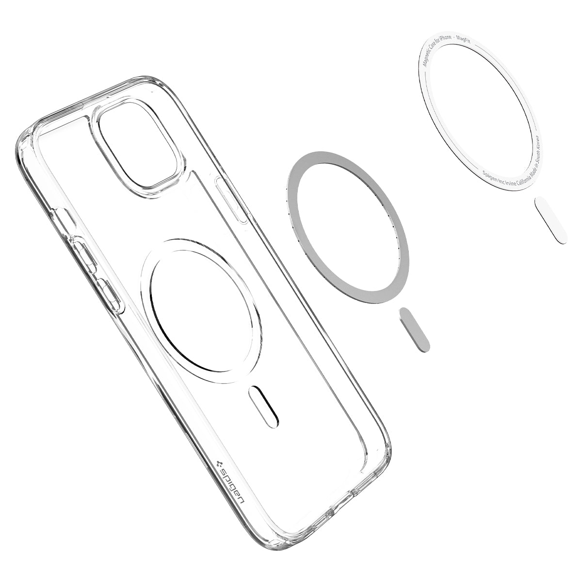 Resigilat: Husa de protectie Spigen Crystal Hybrid pentru iPhone 14, Alb Transparent - iSTYLE RO