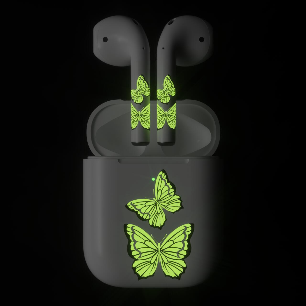 Skin NEXT ONE pentru AirPods - Fluture fosforescent - iSTYLE RO
