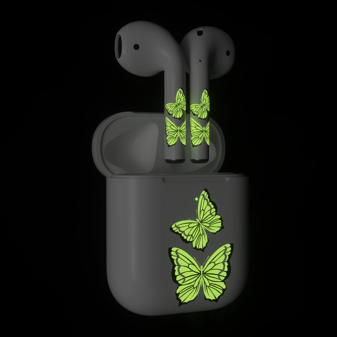 Skin NEXT ONE pentru AirPods - Fluture fosforescent - iSTYLE RO