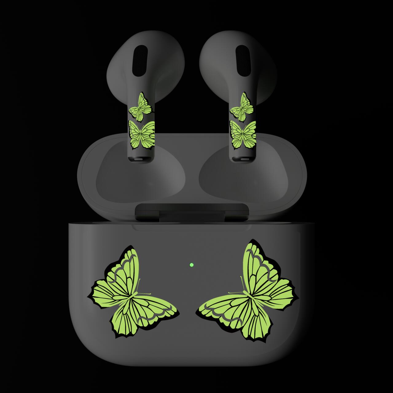 Skin NEXT ONE pentru AirPods 3rd Gen. - Fluture fosforescent - iSTYLE RO