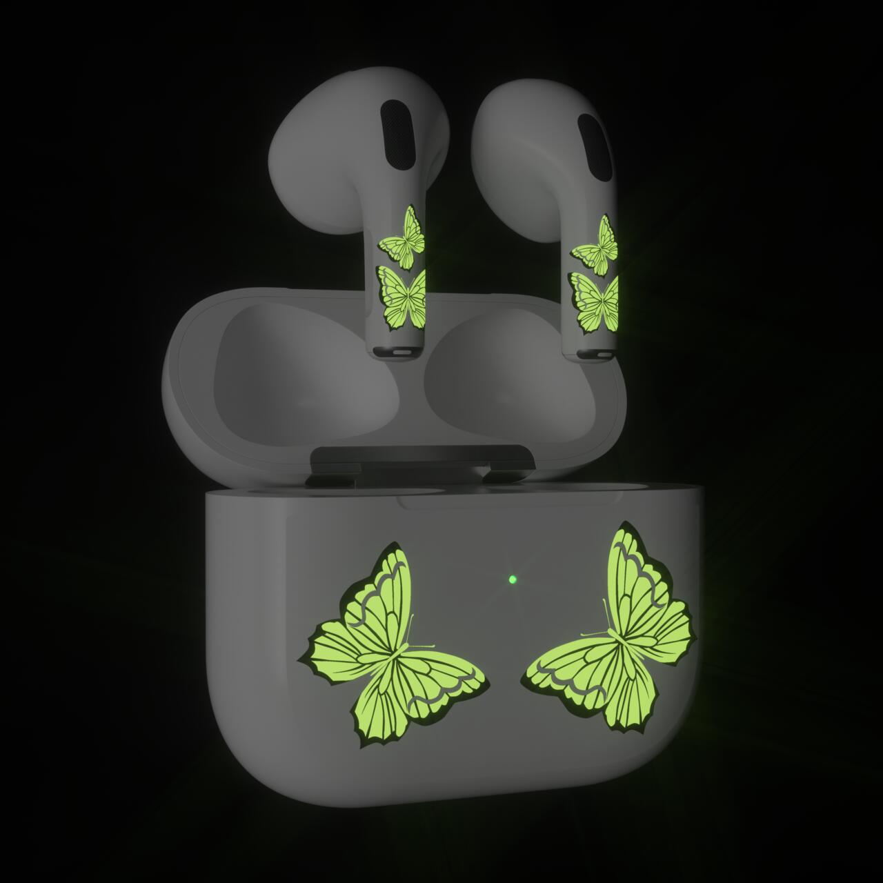 Skin NEXT ONE pentru AirPods 3rd Gen. - Fluture fosforescent - iSTYLE RO