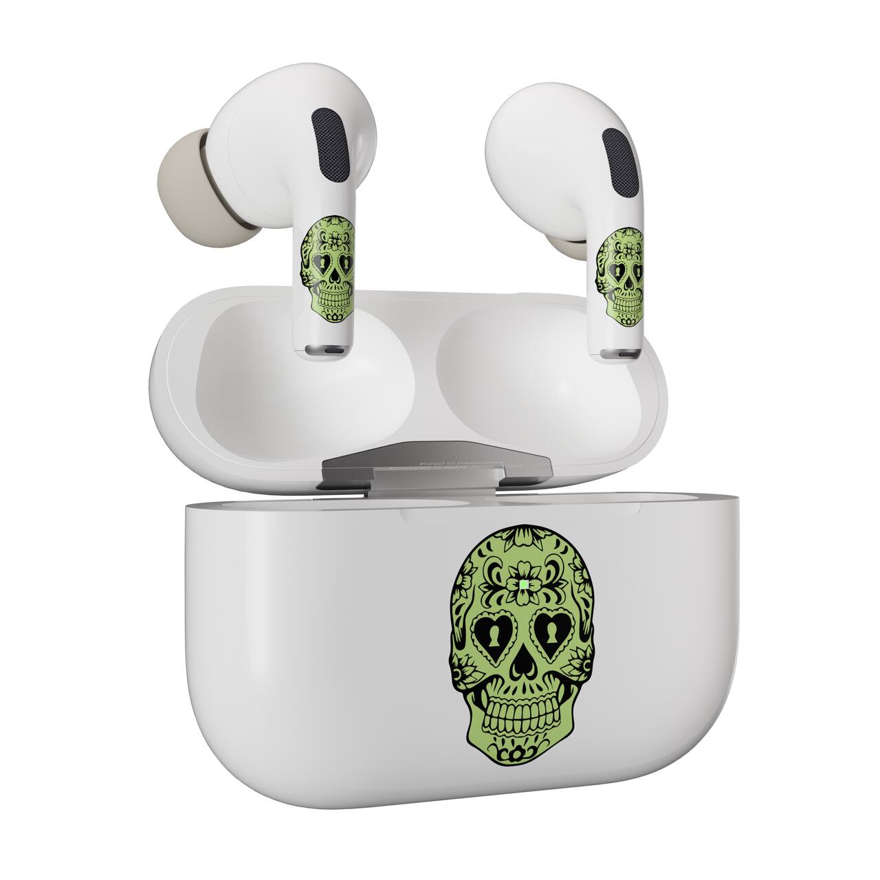 Skin NEXT ONE pentru AirPods Pro - Craniu fosforescent - iSTYLE RO