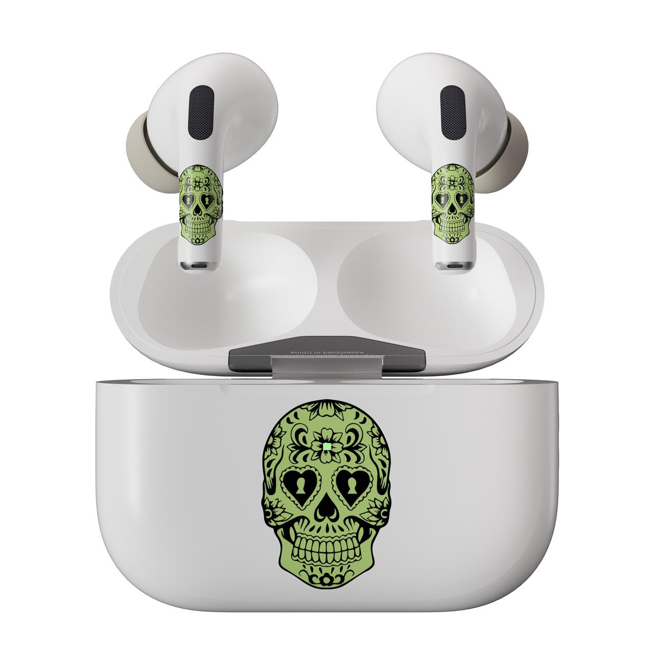 Skin NEXT ONE pentru AirPods Pro - Craniu fosforescent - iSTYLE RO