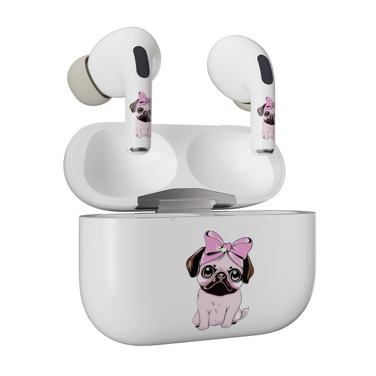 Skin NEXT ONE pentru AirPods Pro - Pug Roz - iSTYLE RO