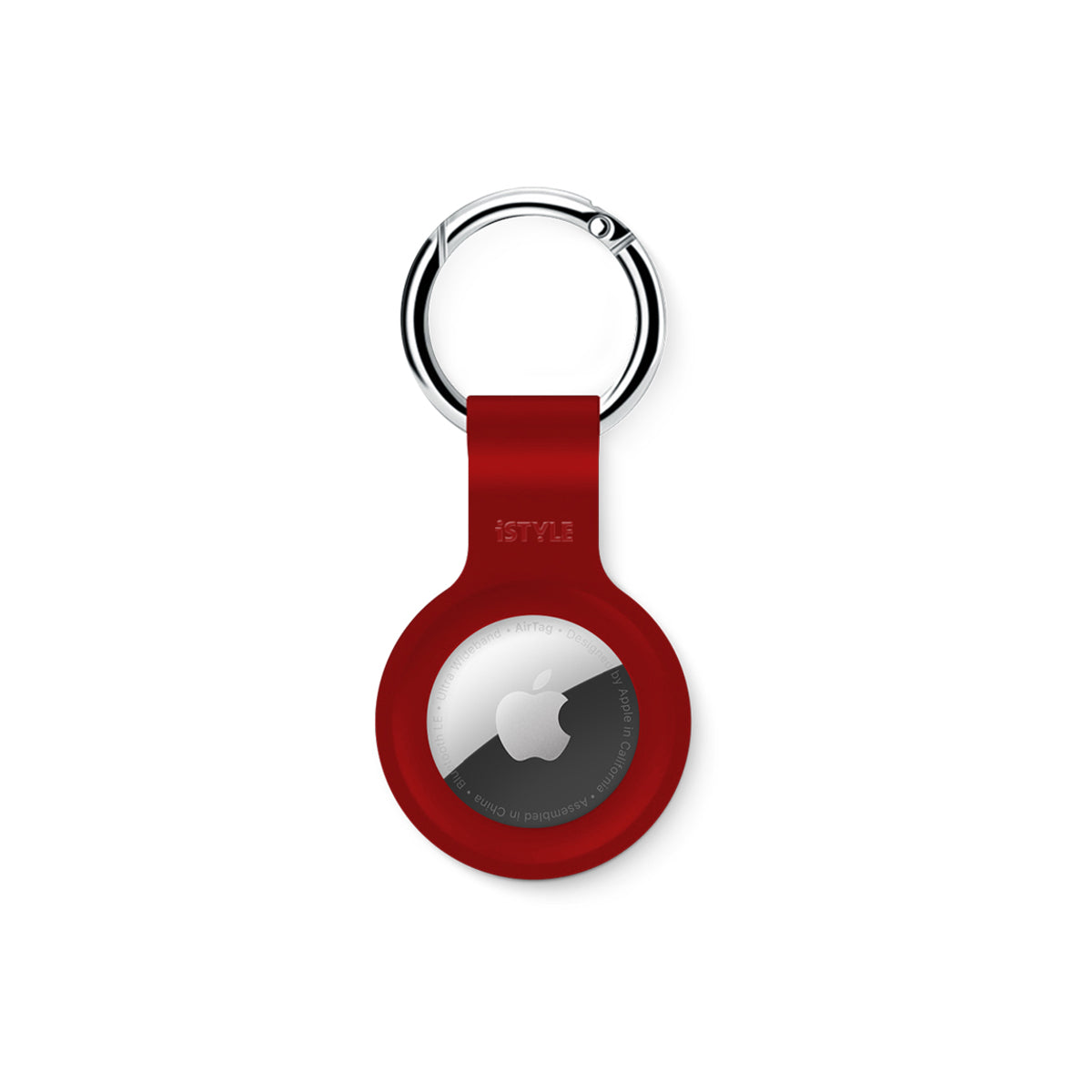 Breloc iSTYLE pentru AirTag, Silicon, Rosu - iSTYLE RO