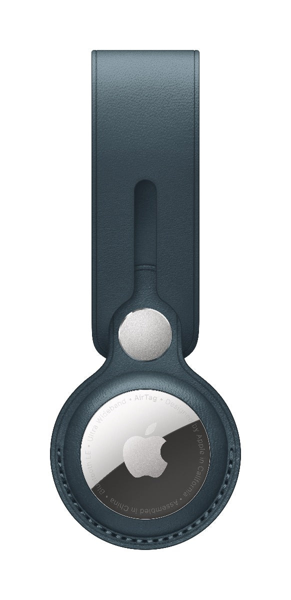 Breloc Apple pentru AirTag Loop Piele, Baltic Blue (Seasonal Summer2021) - iSTYLE RO