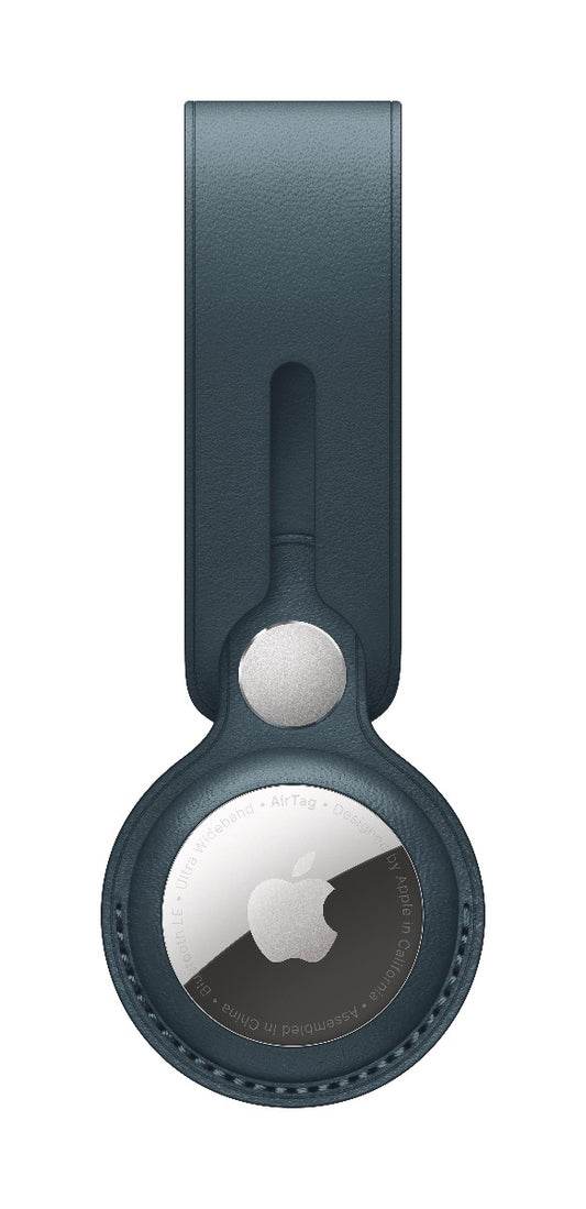 Breloc Apple pentru AirTag Loop Piele, Baltic Blue (Seasonal Summer2021) - iSTYLE RO