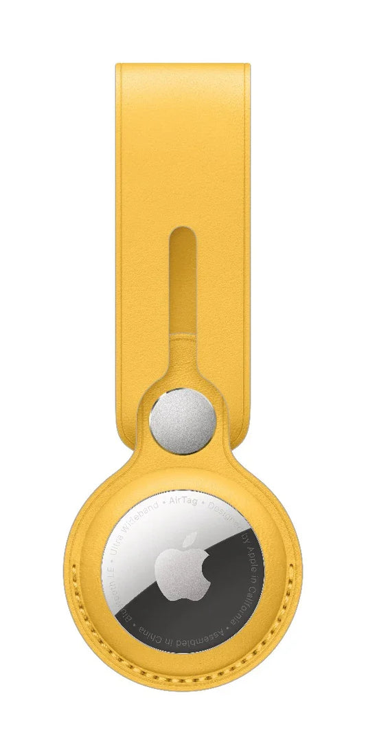 Breloc Apple pentru AirTag Loop Piele, Meyer Lemon (Seasonal Summer2021) - iSTYLE RO