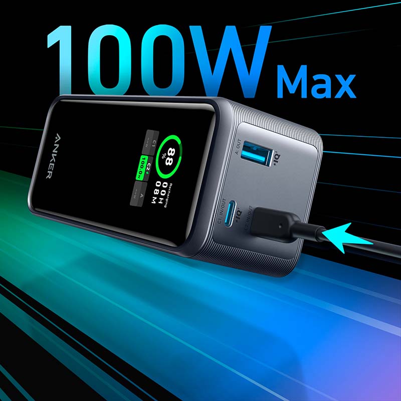 Baterie externa ANKER Prime A1336011, 20000mAh, 2x USB-C, 1x USB-A, Power Delivery 200W - iSTYLE RO