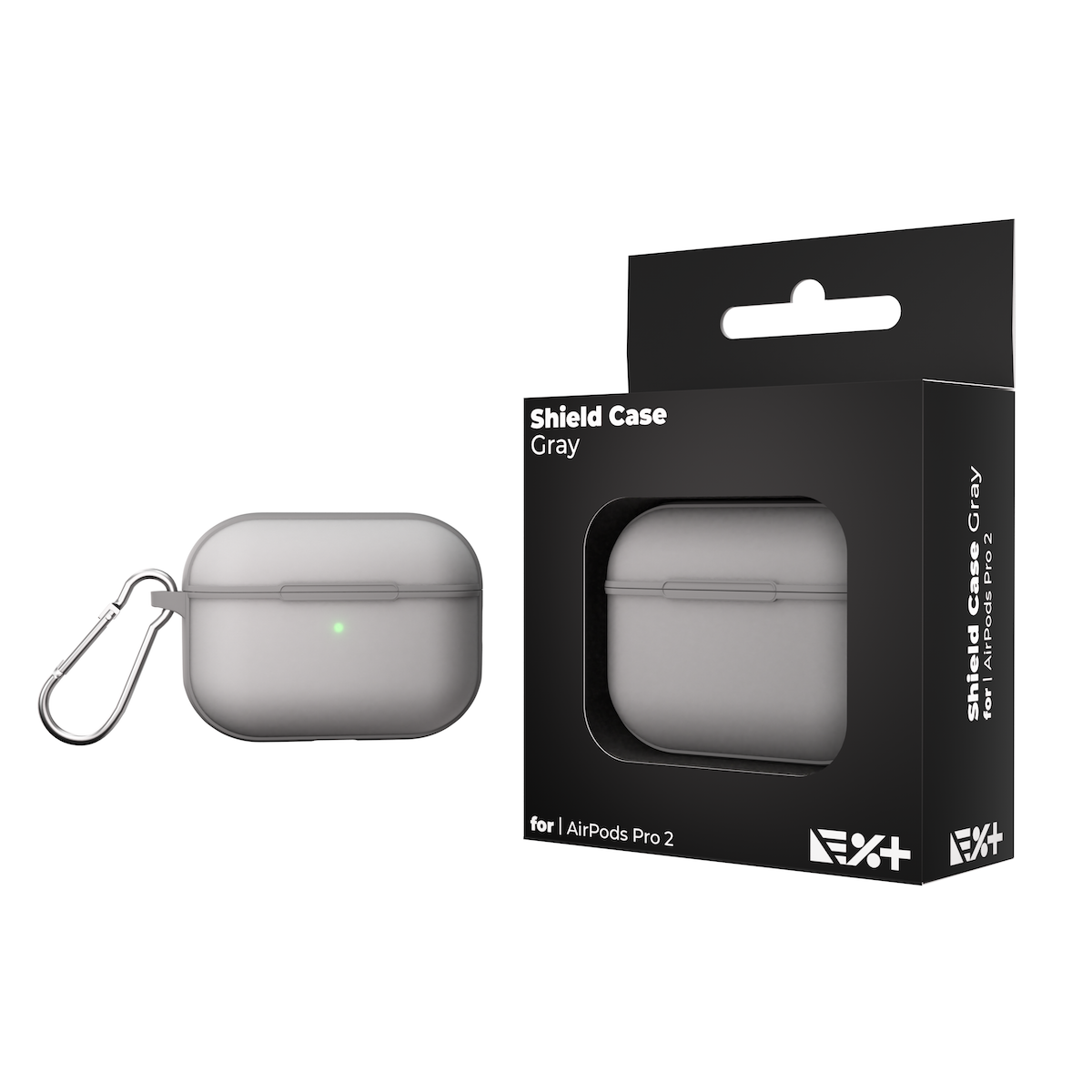 Husa de protectie NEXT ONE pentru AirPods Pro (gen. 2), TPU, Gri - iSTYLE RO