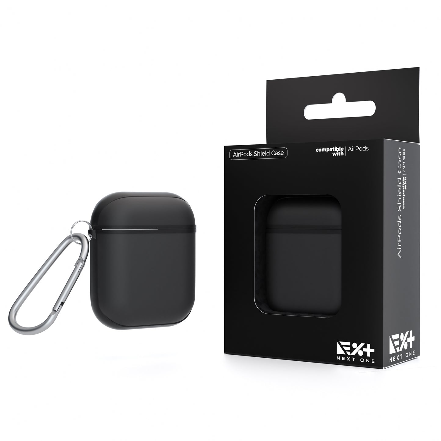 Husa de protectie NEXT ONE pentru AirPods, TPU, Negru - iSTYLE RO