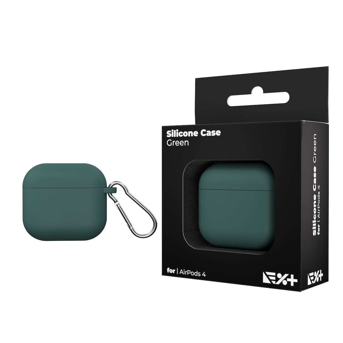 Husa de protectie NEXT ONE pentru AirPods 4, Silicon, Verde - iSTYLE RO