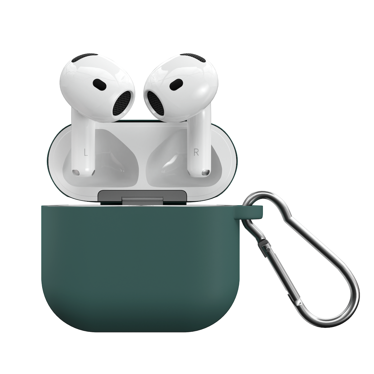 Husa de protectie NEXT ONE pentru AirPods 4, Silicon, Verde - iSTYLE RO
