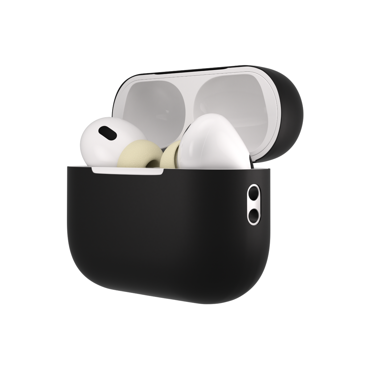 Husa de protectie NEXT ONE pentru AirPods Pro (gen.2), Silicon, Negru - iSTYLE RO