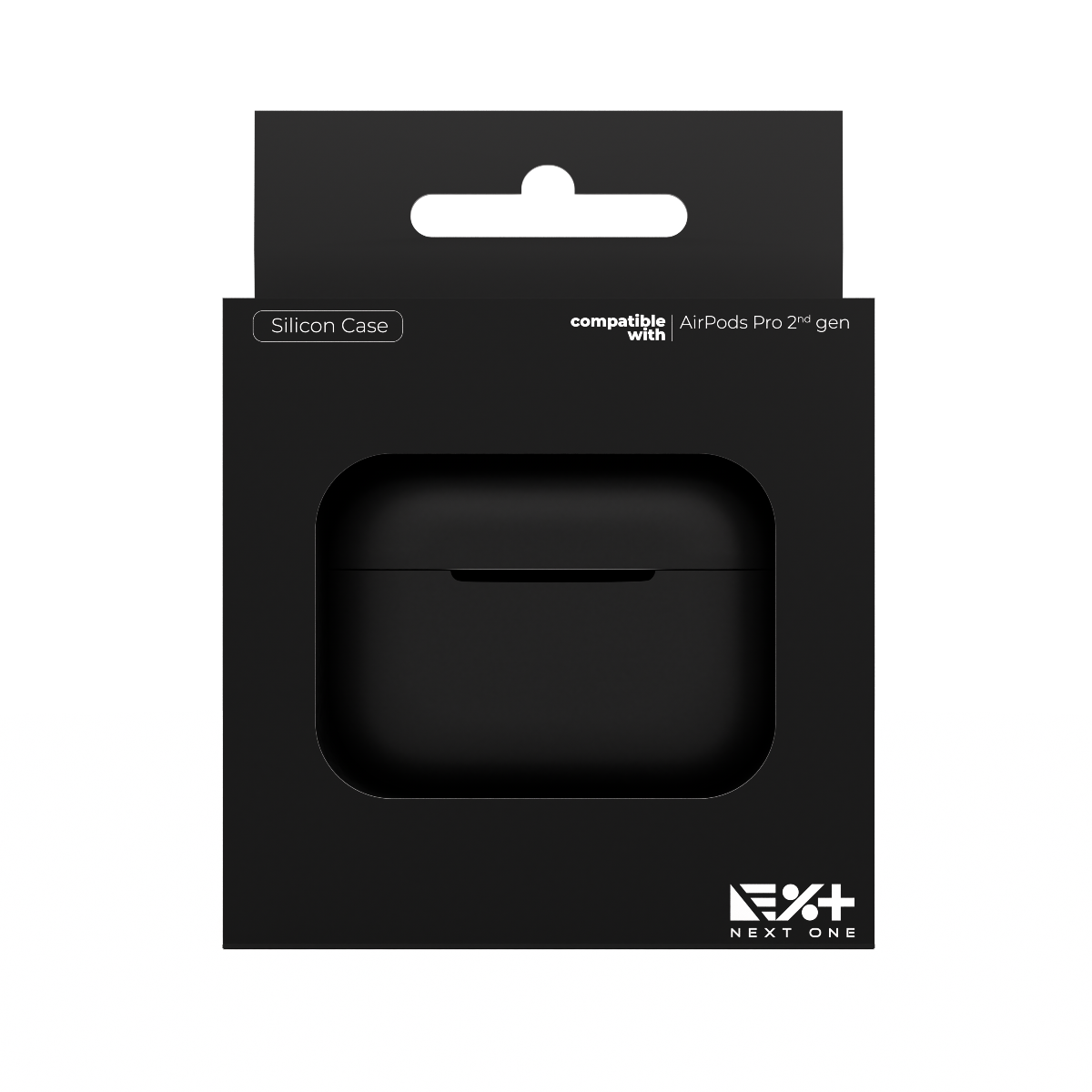 Husa de protectie NEXT ONE pentru AirPods Pro (gen.2), Silicon, Negru - iSTYLE RO