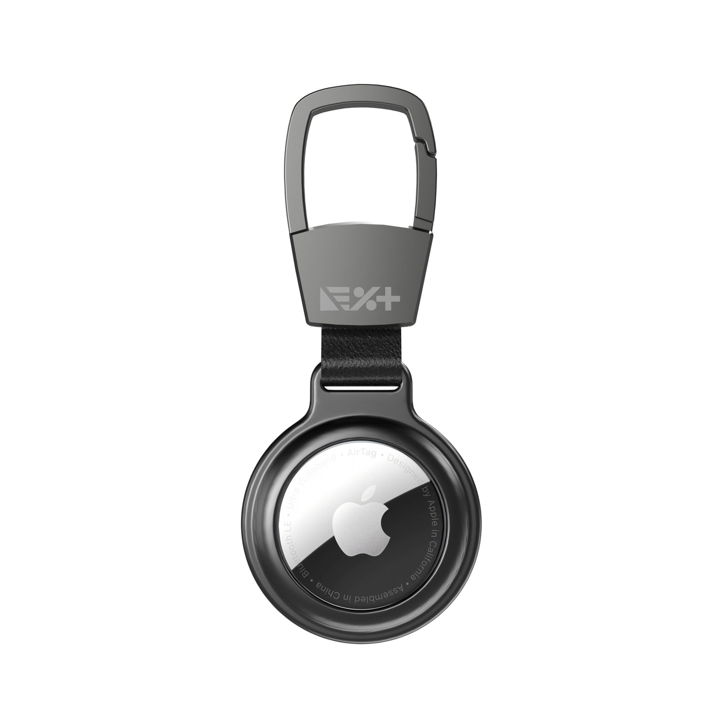 Breloc NEXT ONE pentru AirTag Magnetic Aluminium, Negru - iSTYLE RO