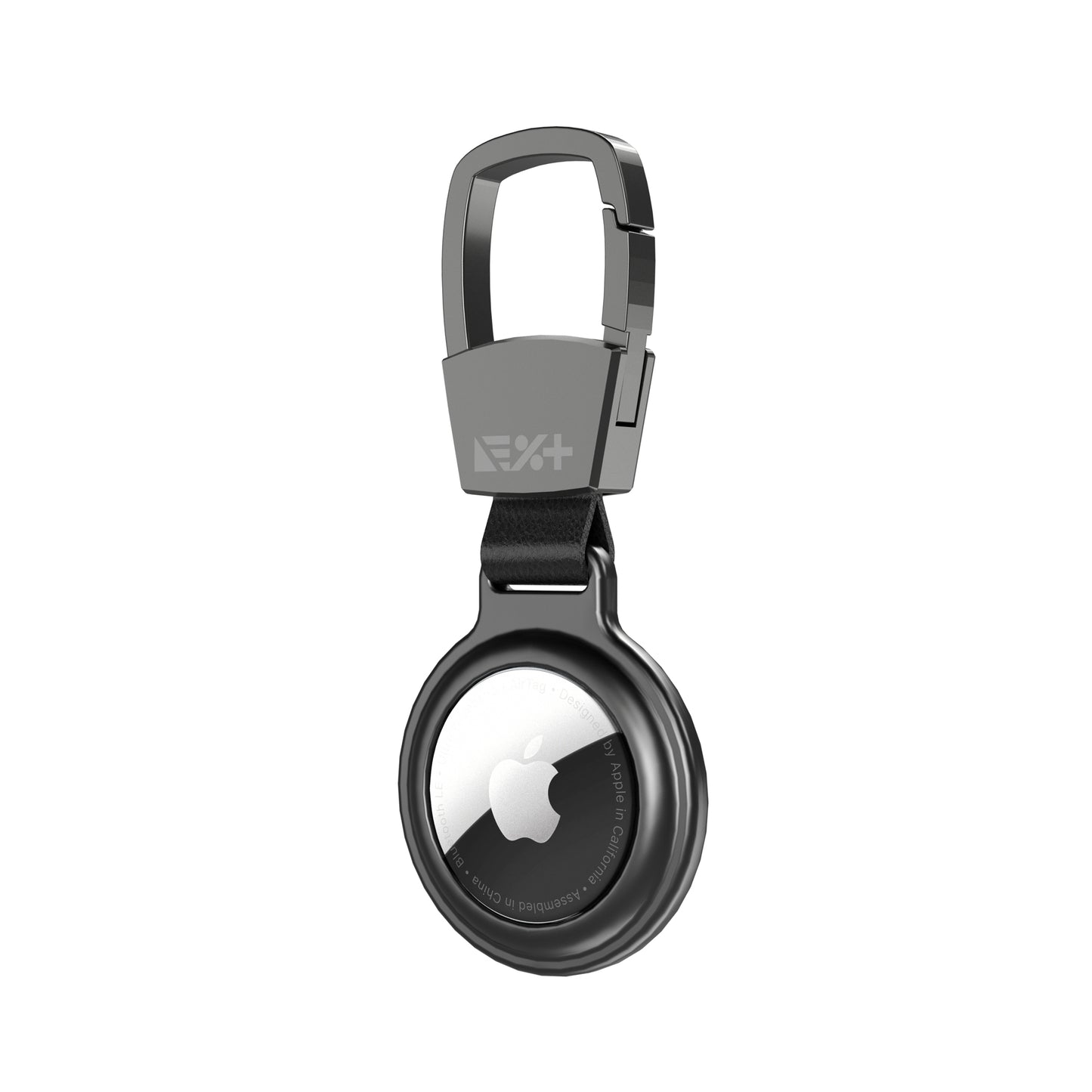 Breloc NEXT ONE pentru AirTag Magnetic Aluminium, Negru - iSTYLE RO