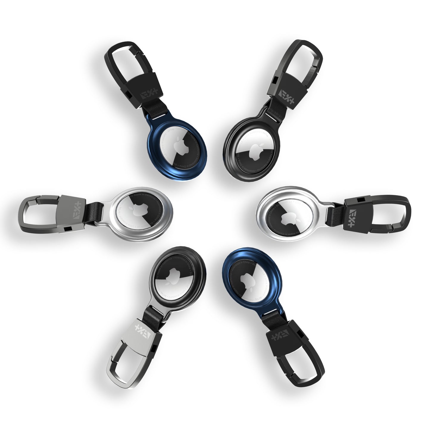 Breloc NEXT ONE pentru AirTag Magnetic Aluminium, Albastru - iSTYLE RO