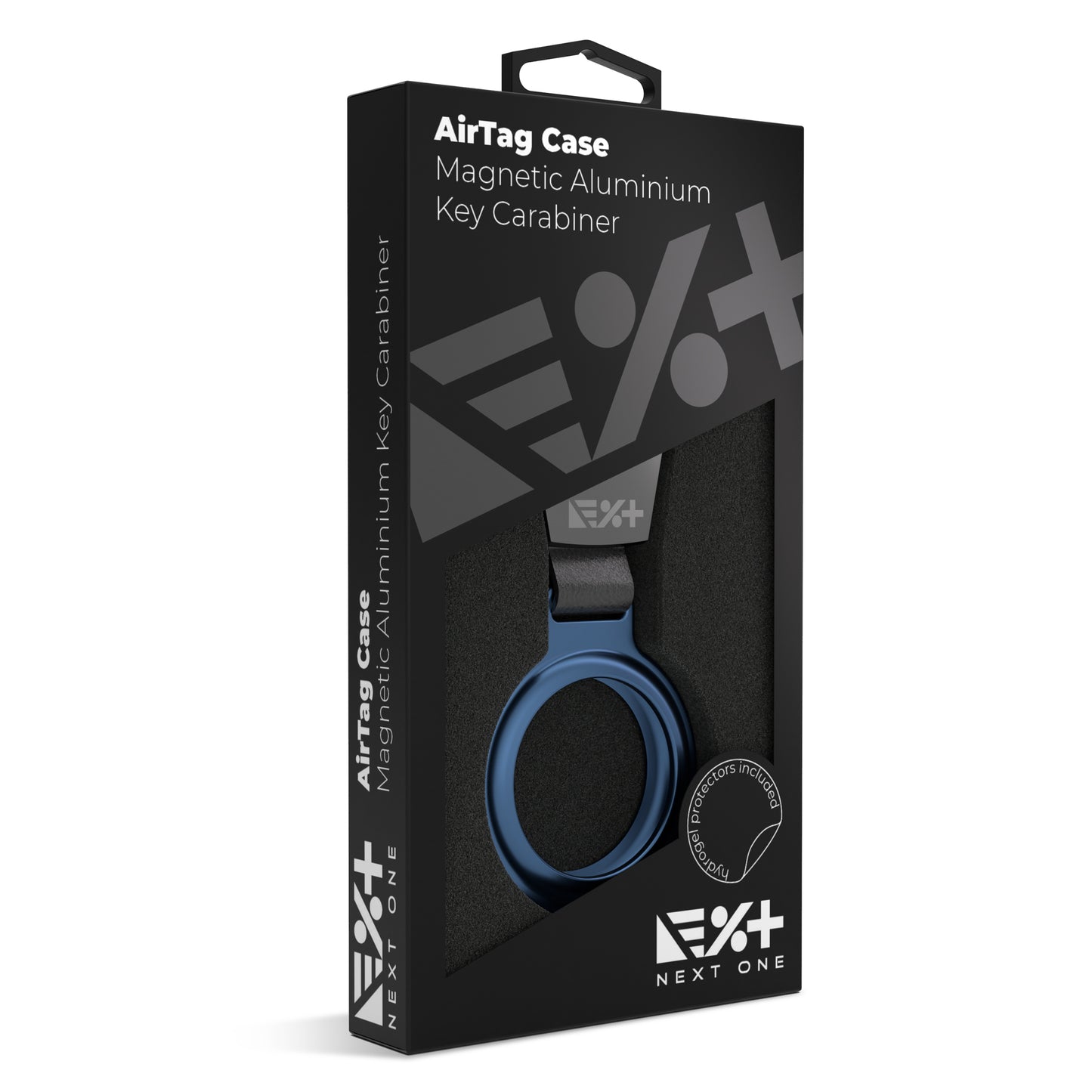Breloc NEXT ONE pentru AirTag Magnetic Aluminium, Albastru - iSTYLE RO