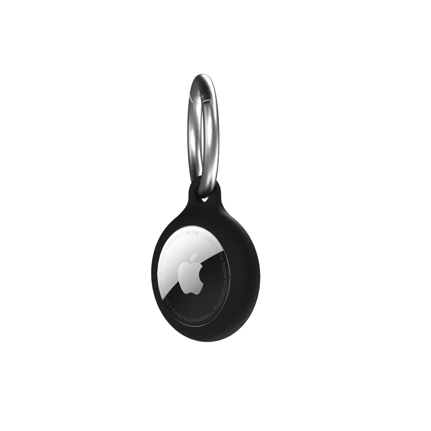 Breloc NEXT ONE pentru AirTag Silicon, Negru - iSTYLE RO