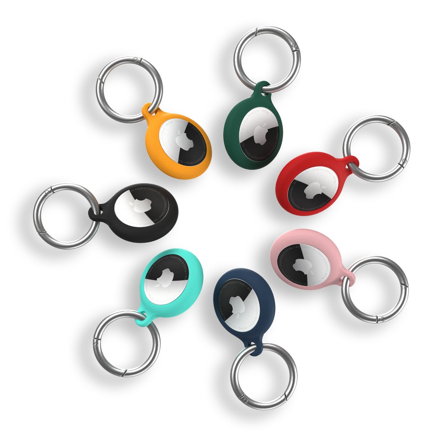 Breloc NEXT ONE pentru AirTag Silicon, Negru - iSTYLE RO