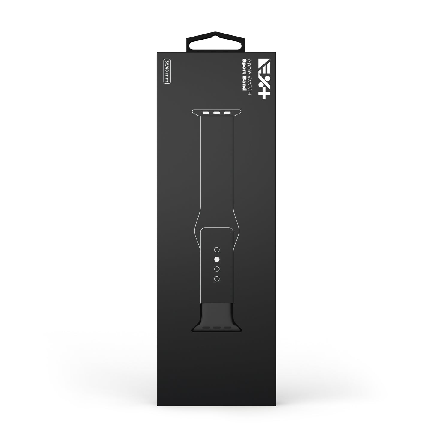 Curea NEXT ONE pentru Apple Watch 38/40mm, Silicon, Negru - iSTYLE RO