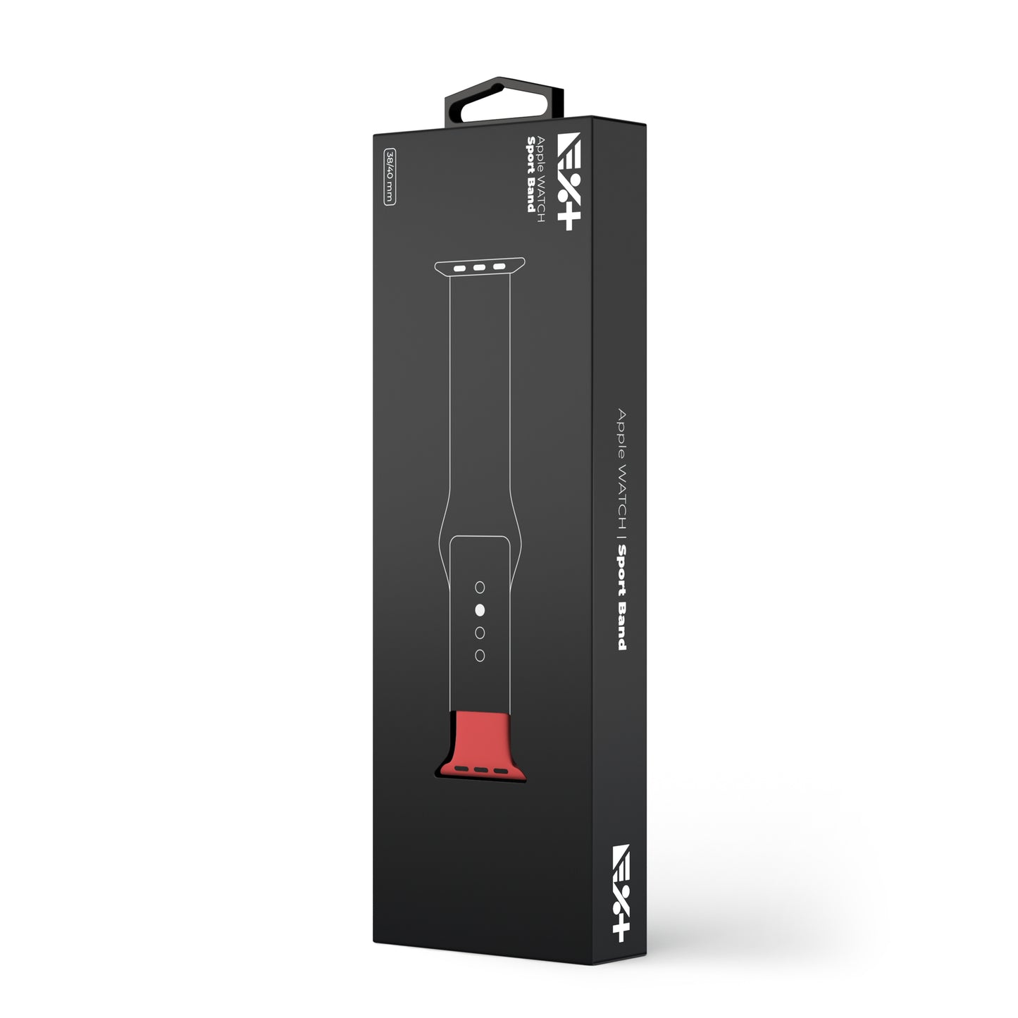 Curea NEXT ONE pentru Apple Watch 38/40mm, Silicon, Rosu - iSTYLE RO