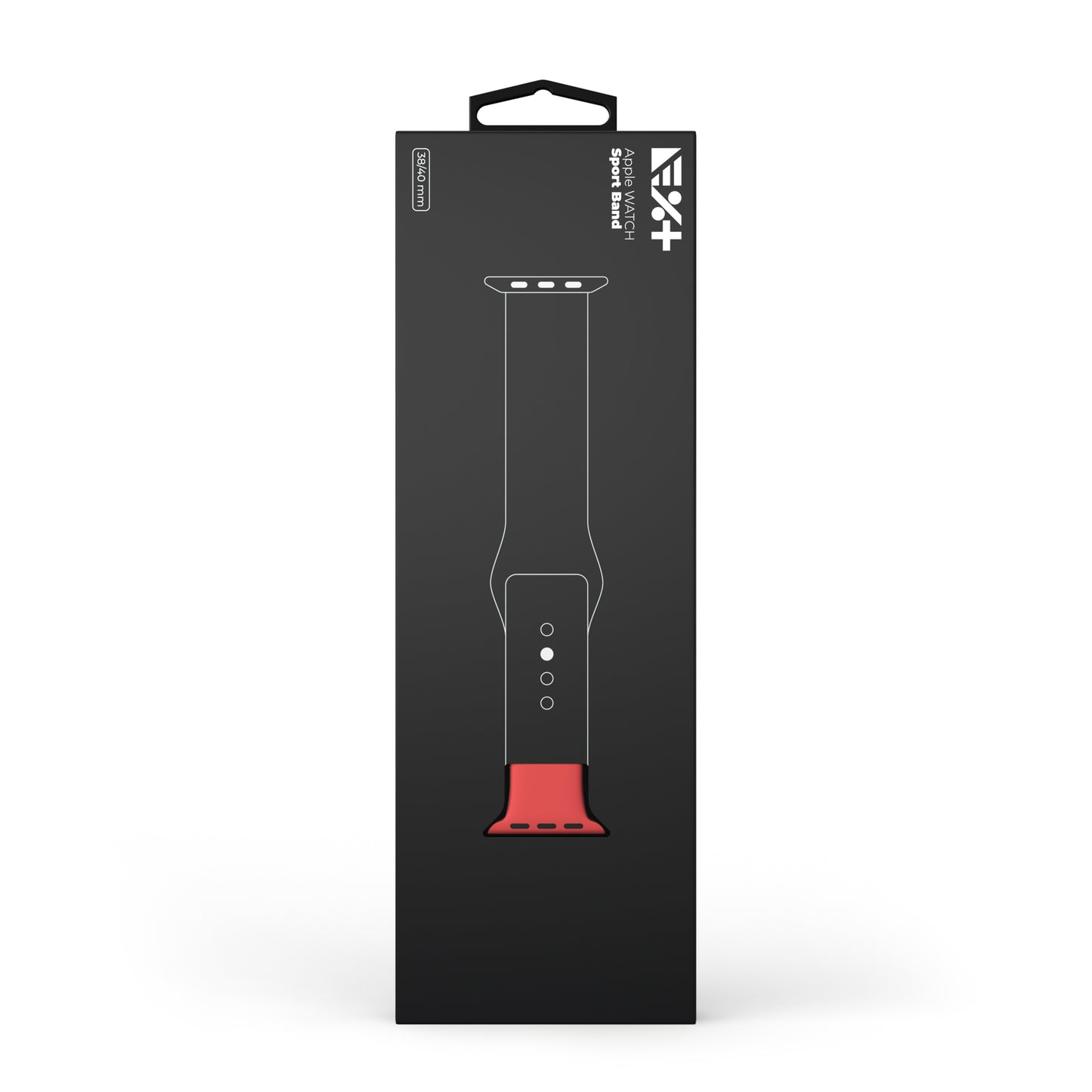 Curea NEXT ONE pentru Apple Watch 38/40mm, Silicon, Rosu - iSTYLE RO