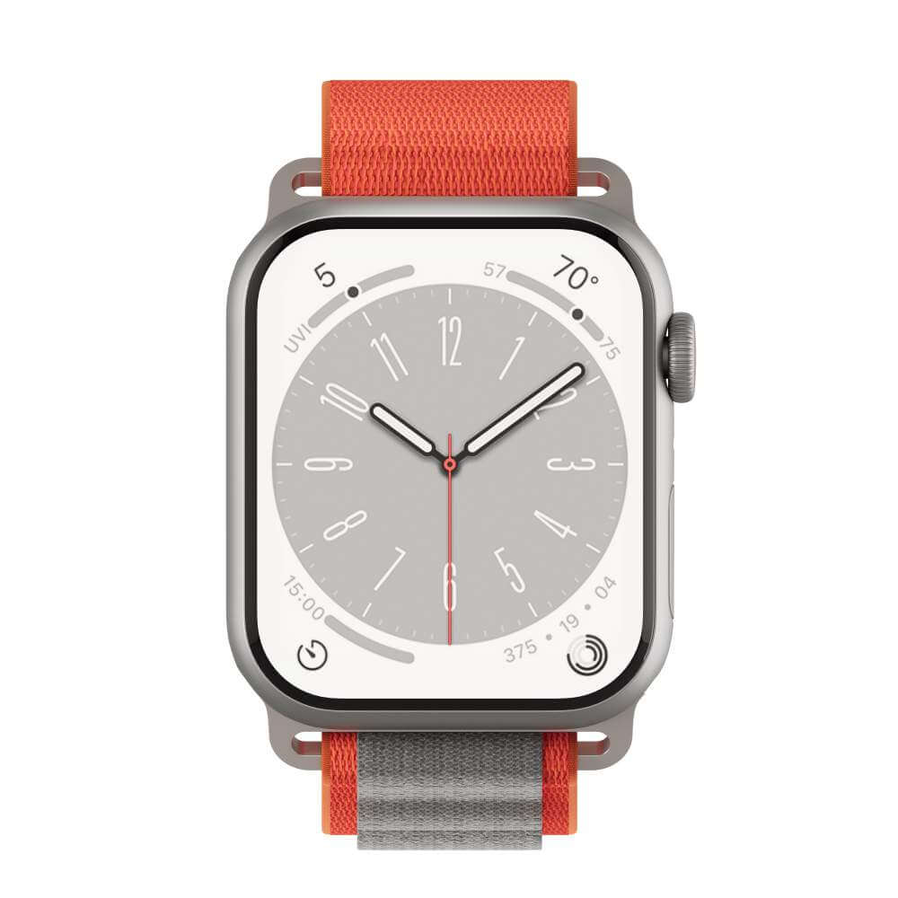 Curea NEXT ONE Adventure Loop pentru Apple Watch 41mm, Orange/Gray - iSTYLE RO