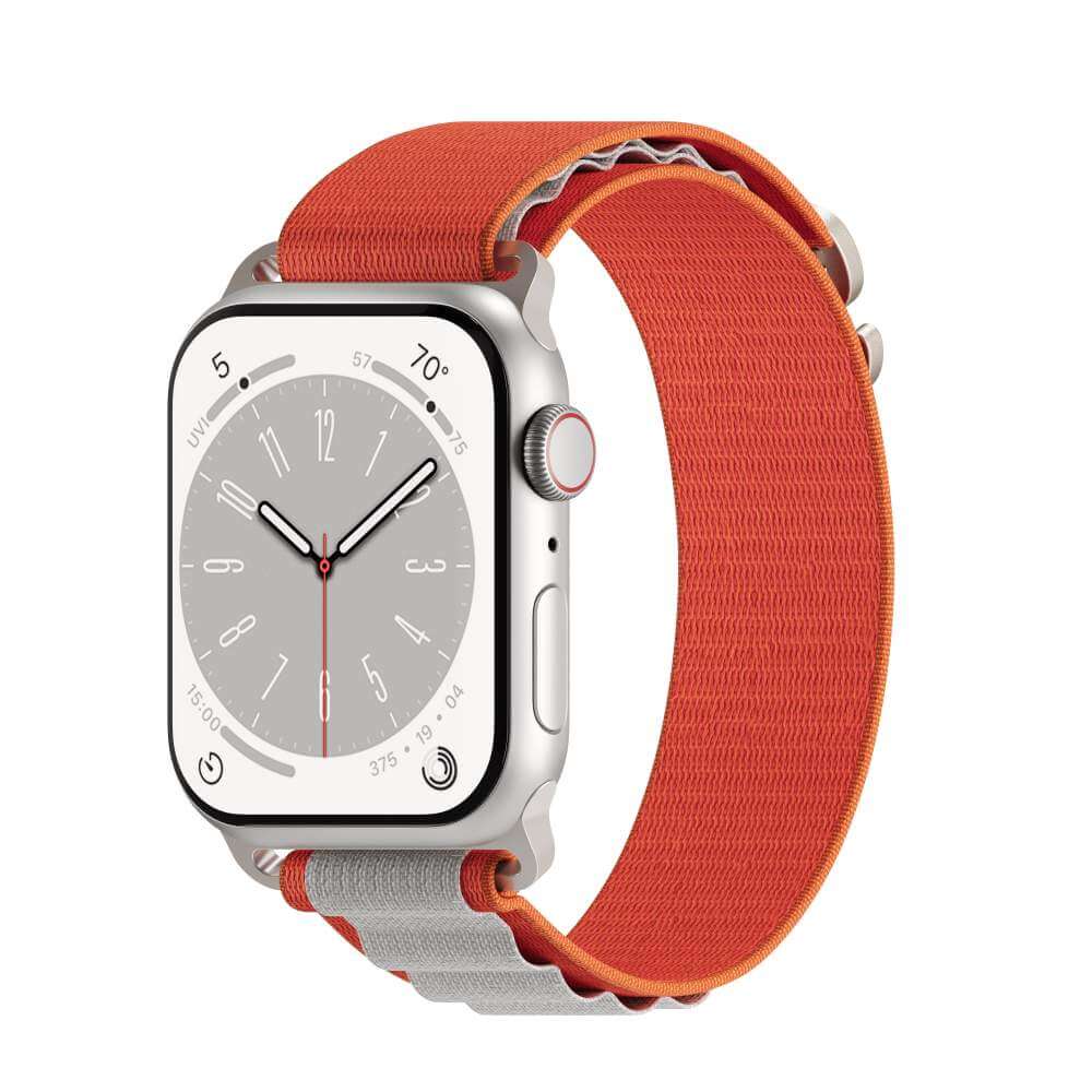 Curea NEXT ONE Adventure Loop pentru Apple Watch 41mm, Orange/Gray - iSTYLE RO