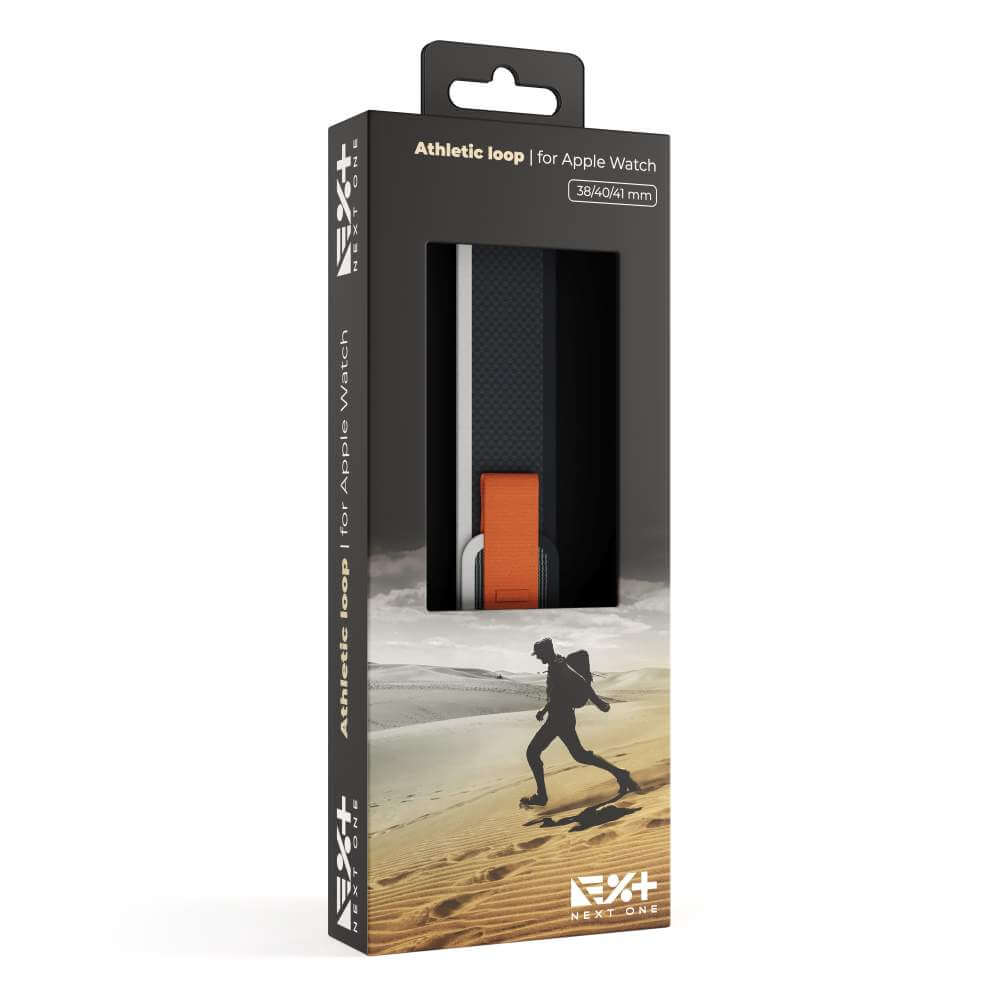 Curea NEXT ONE Athletic Loop pentru Apple Watch 41mm, Negru - iSTYLE RO