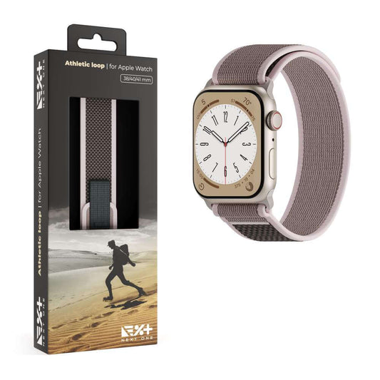 Curea NEXT ONE Athletic Loop pentru Apple Watch 41mm, Pink Sand - iSTYLE RO